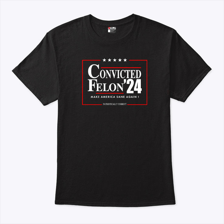 Convicted Felon 2024 Make America Sane Again T Shirt