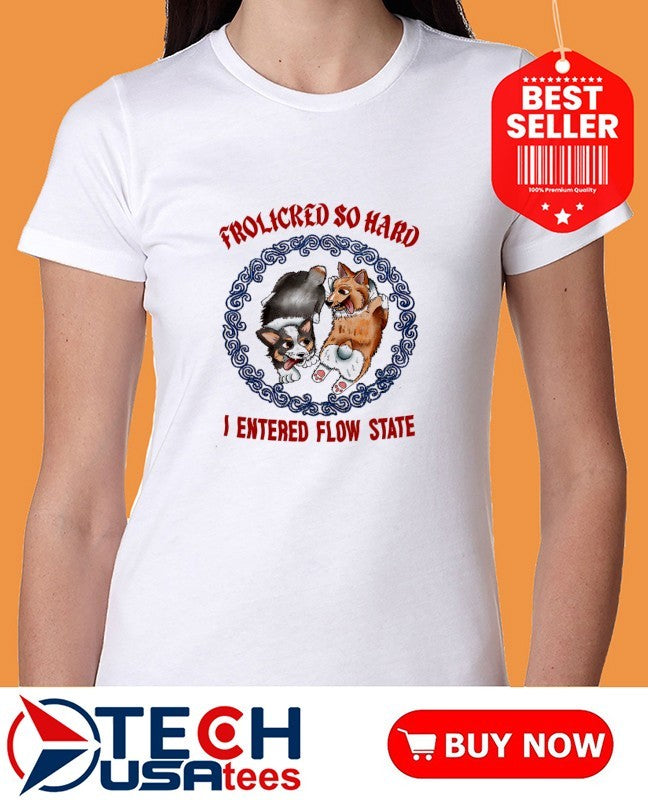 Corgi frolicred so hard I entered flow state shirt