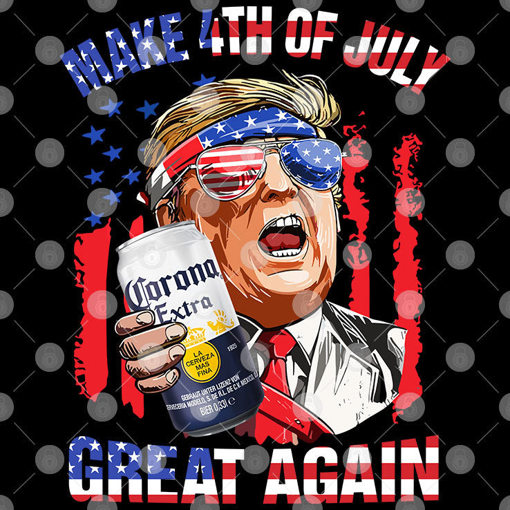 Corona Extra Trump Make 4th Of July Great Again Shirt