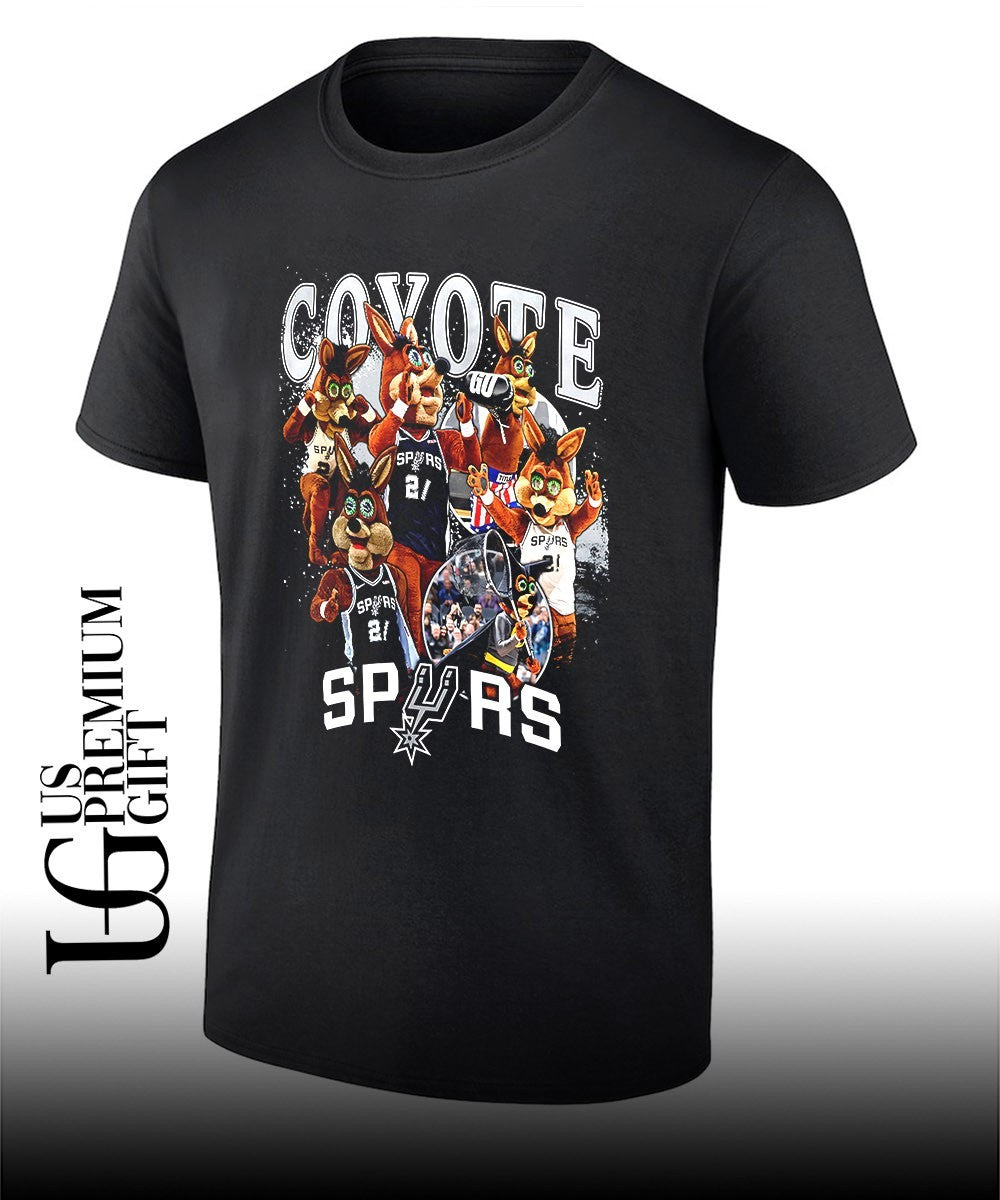Coyote mascot San Antonio Spurs NBA 2026 shirt