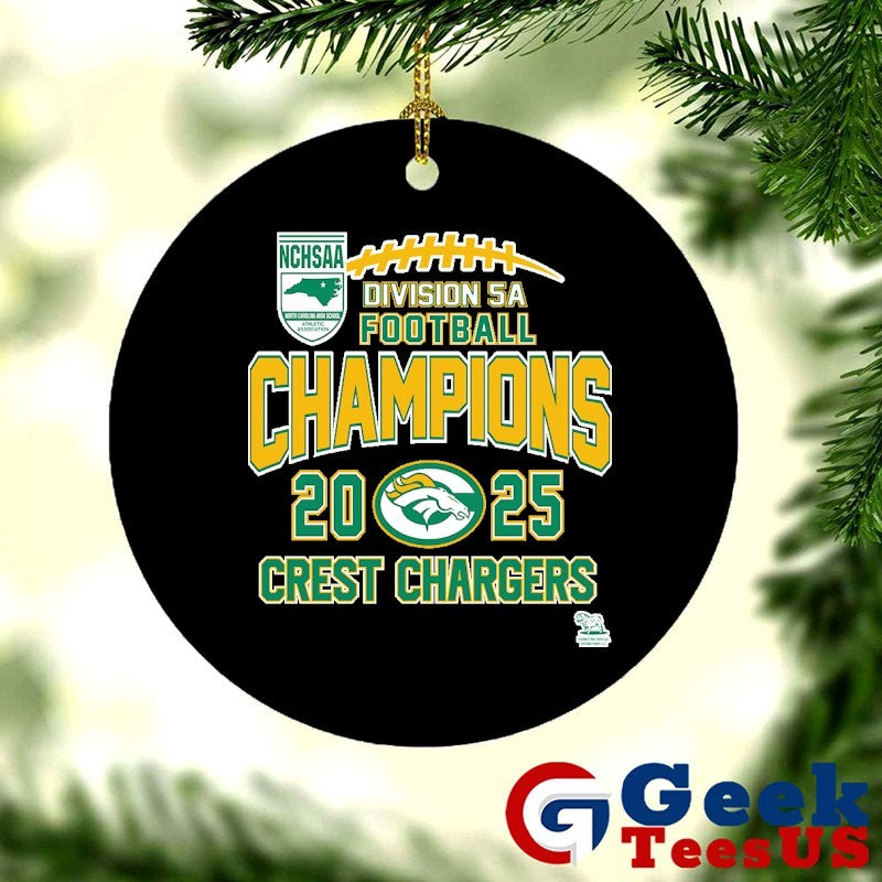 Crest Chargers NCHSAA Division 5A Football Champions 2025 T-shirt