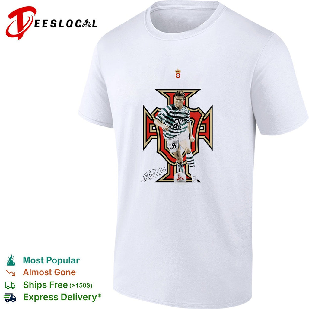 Cristiano Ronaldo Sporting CP vintage signature shirt