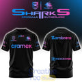 Cronulla Sharks Men’s Las Vegas Warm Up Limited Edition Tee Hoodie