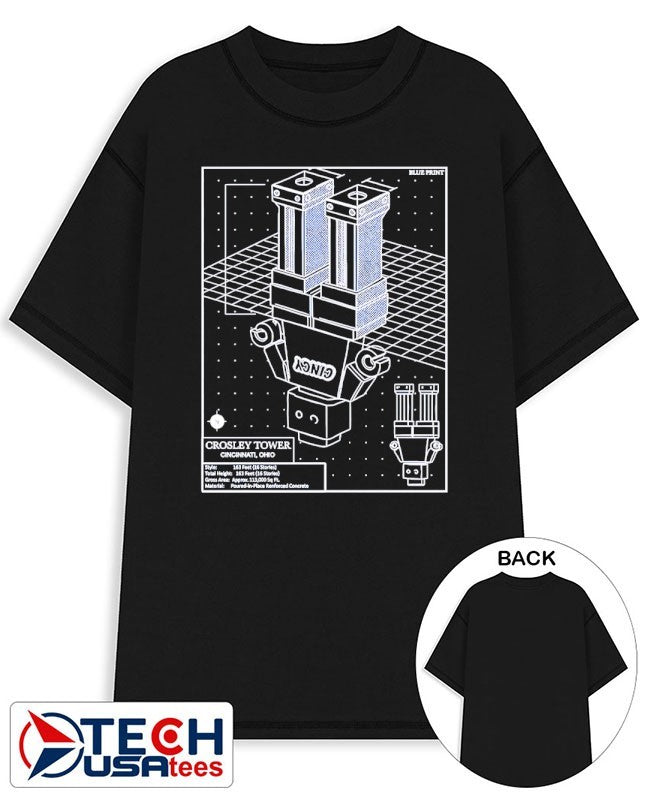 Crosley Tower Blueprint shirt