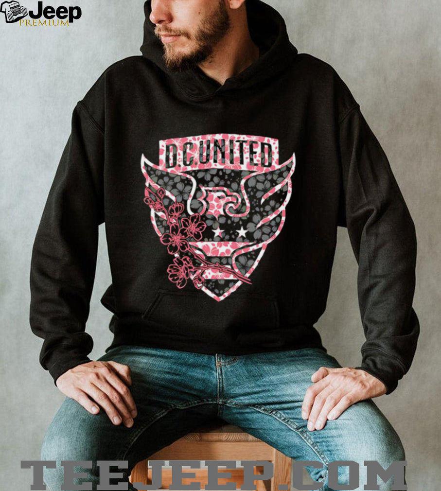 DC United Cherry Blossom Soccer Team Shield Logo T Shirt