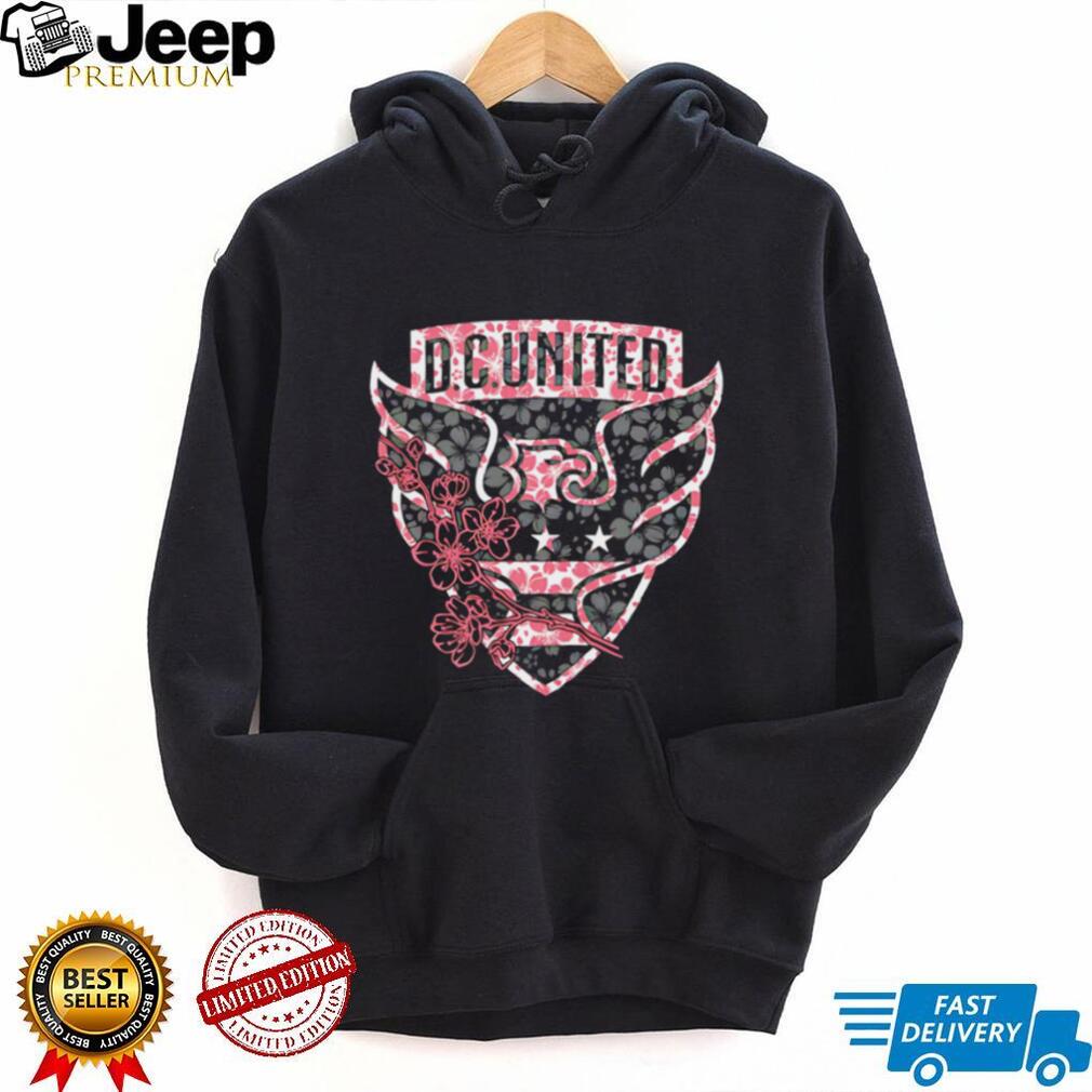 DC United Cherry Blossom Soccer Team Shield Logo T Shirt