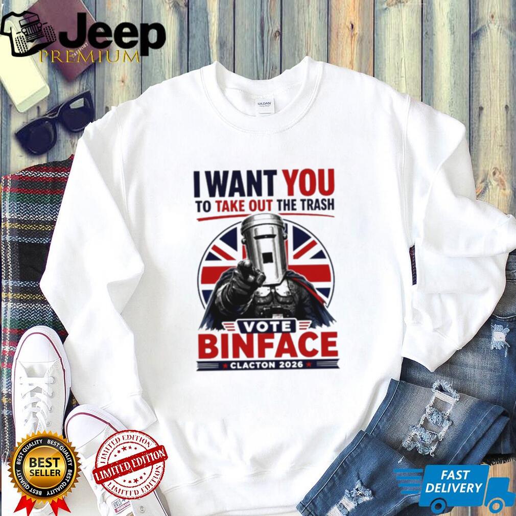 I Want You To Take Out The Trash Vote Count Binface Clacton On Sea 2026 shirt