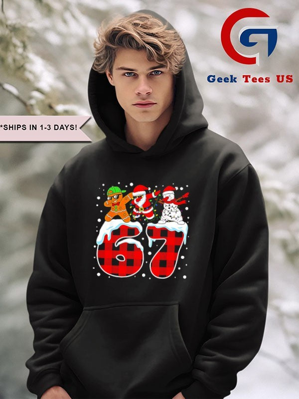 Dabbing Santa 67 Six Seven Christmas shirt
