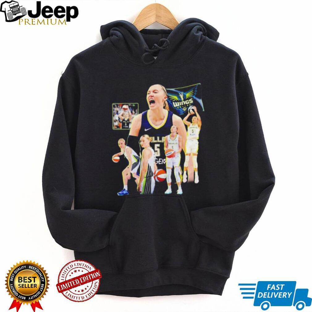 Dallas Wings No 5 Collage WNBA basketball shirt
