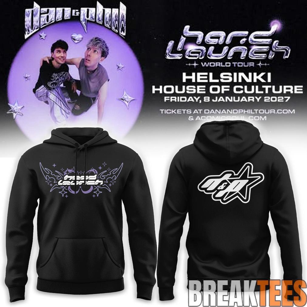Dan and Phil Announce Hard Launch World Tour 2026 Hoodie