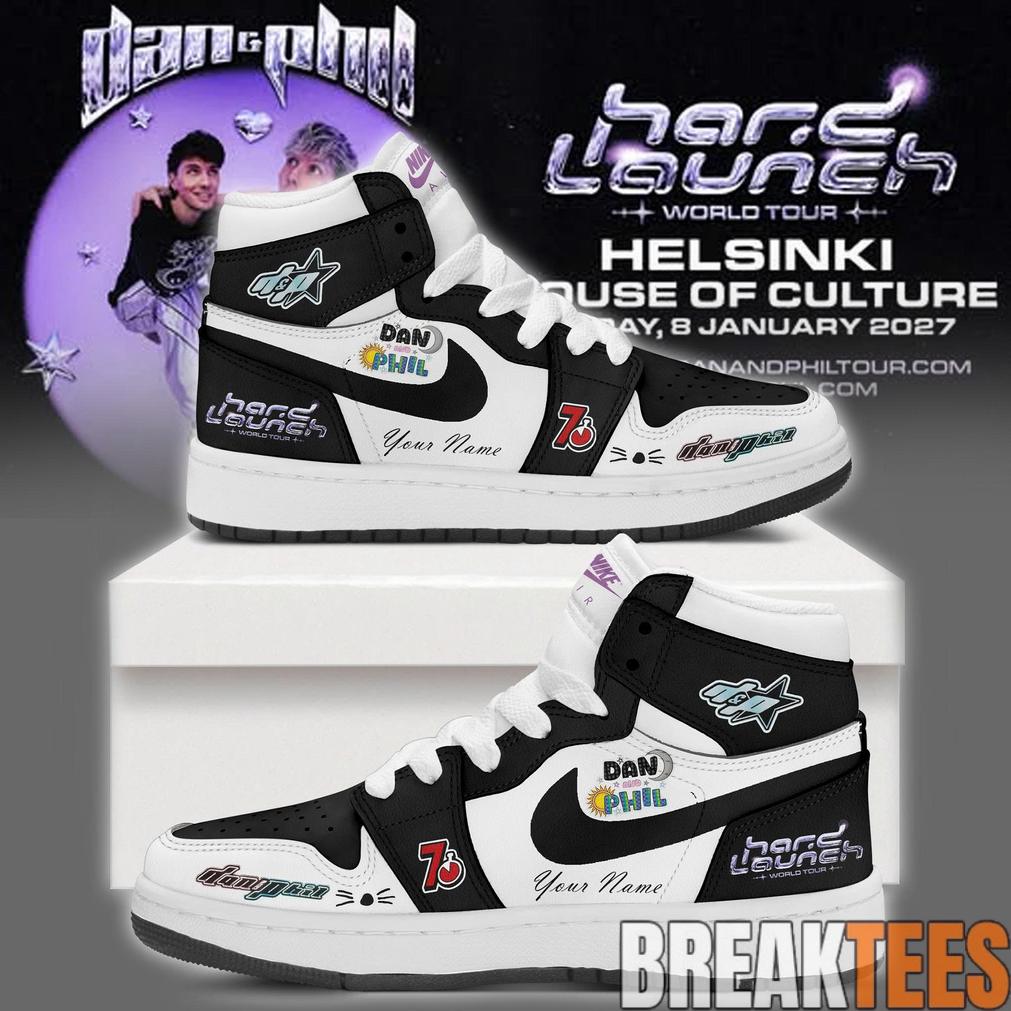 Dan and Phil Announce Hard Launch World Tour Custom AJ1 Shoes