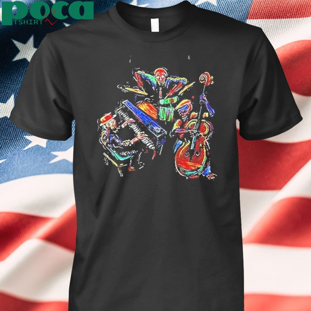 Dancing Skeleton Music Band Shirt