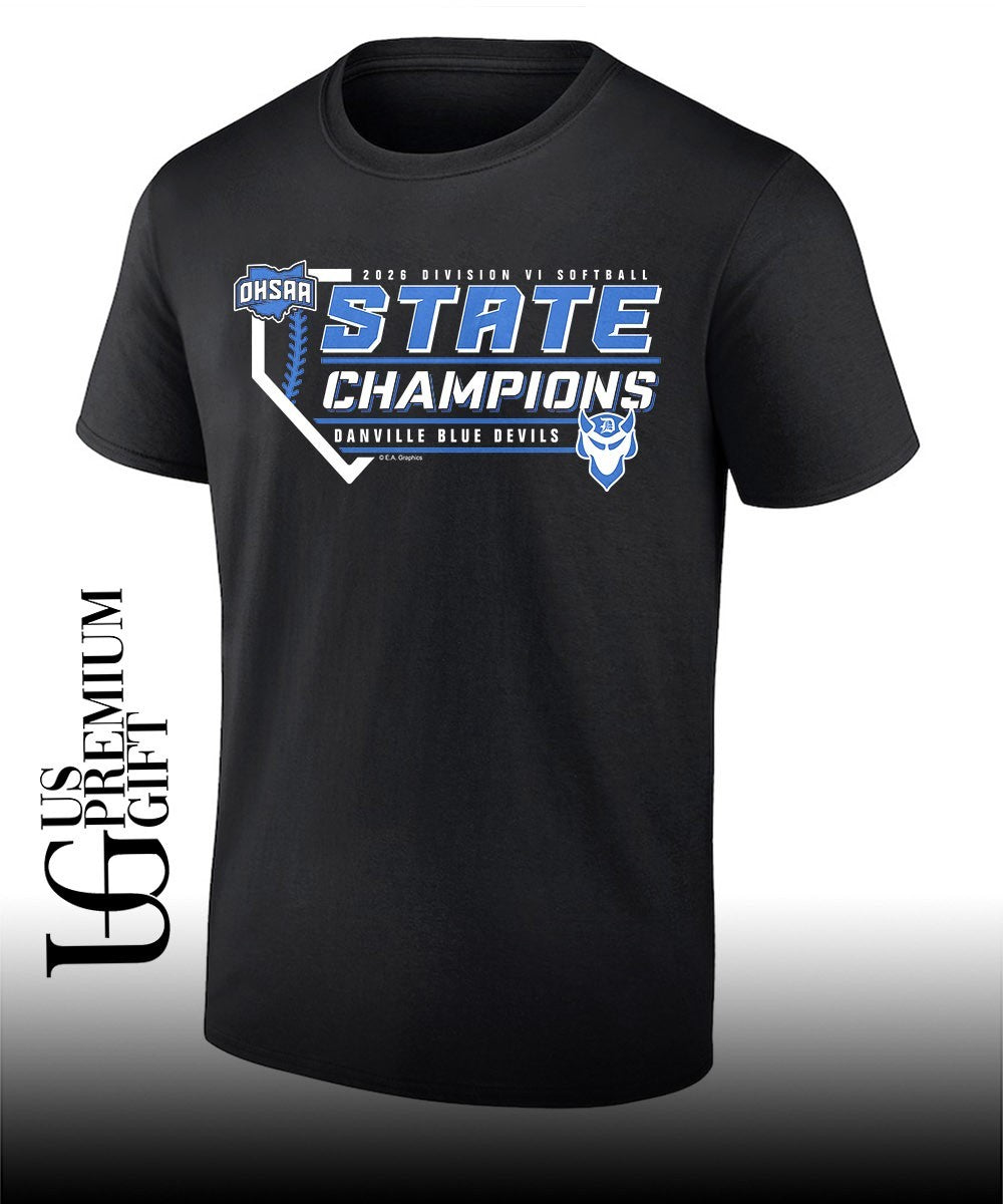 Danville Blue Devils 2026 OHSAA Division VI Softball State Champions shirt