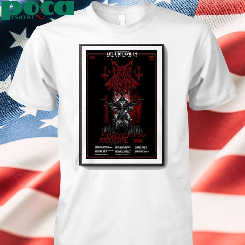 Dark Funeral European Tour 2025 Poster shirt