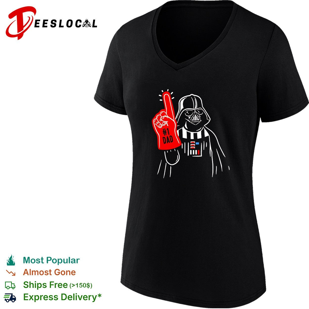 Darth Vader number 1 dad shirt
