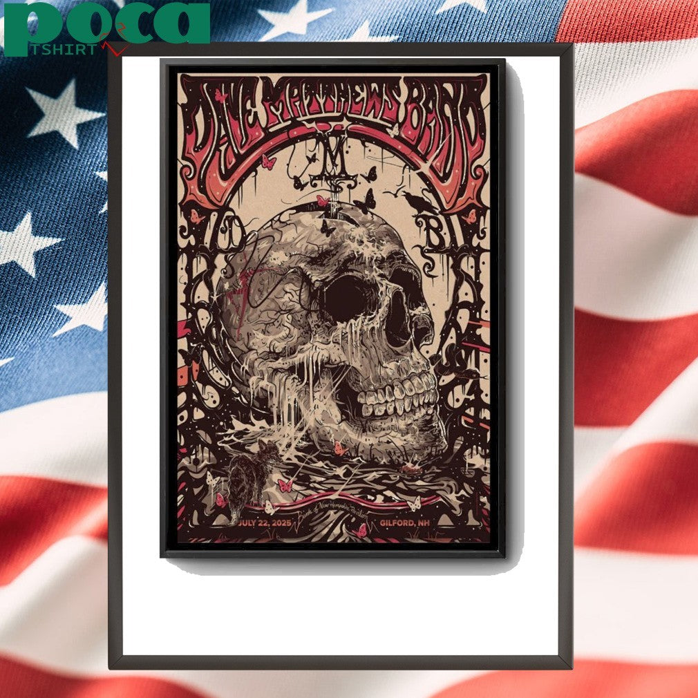Dave Matthews Band Jul 22 2025 In Gilford NH Poster shirt