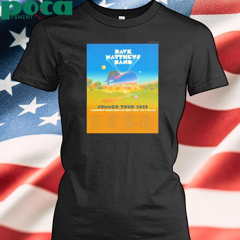 Dave Matthews Band Summer Tour 2025 North America shirt
