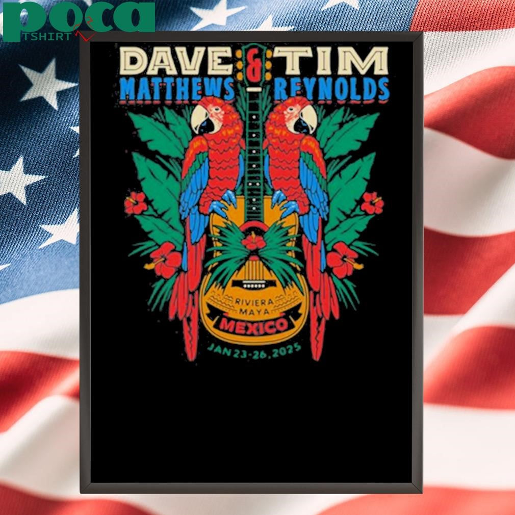 Dave Matthews Band & Tim Reynolds January 2025 Riviera Maya Show Shirt