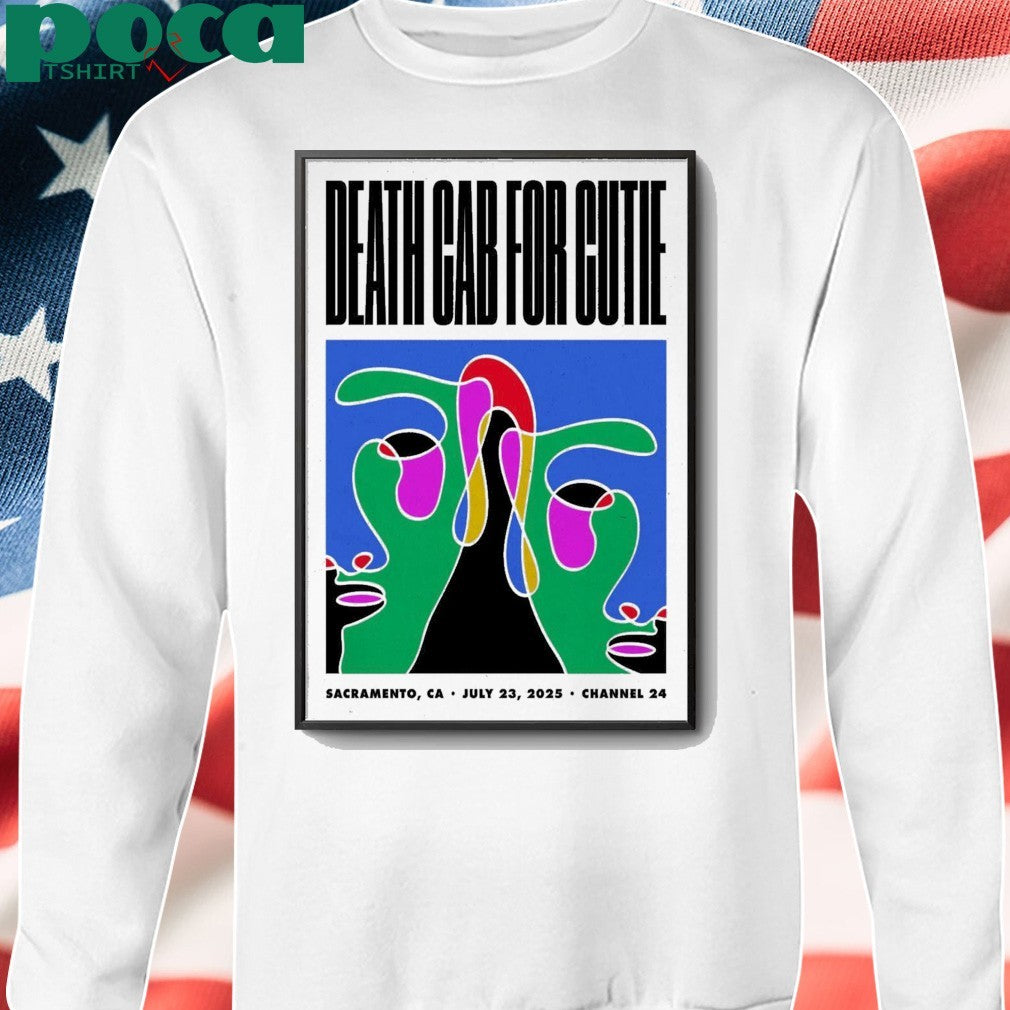 Death Cab For Cutie At Channel 24 In Sacramento CA On Jul 23 2025 Poster shirt