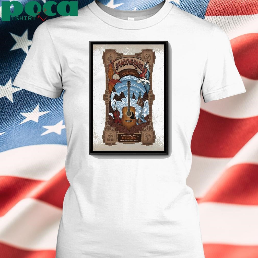 December 31, 2024 Shadowgrass Tour Asheville, NC Poster shirt