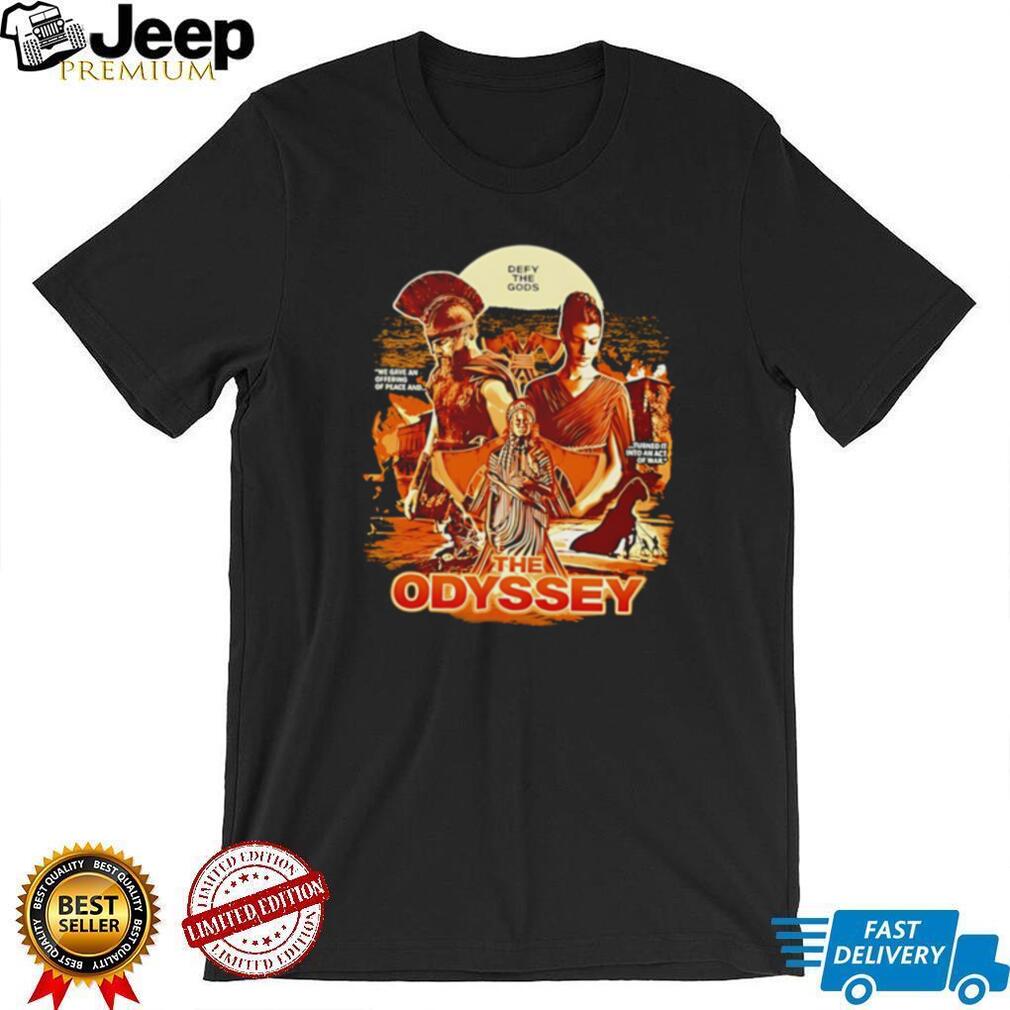 Defy the Gods The Odyssey Greek Mythology graphic shirt