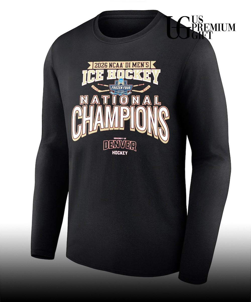 Denver Pioneers 2026 NCAA Frozen Four DI Men’s Ice Hockey National Champions T-shirt