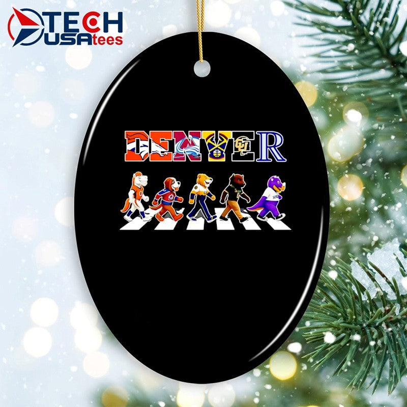 Denver mascot Abbey Road where champions walk as one shirt