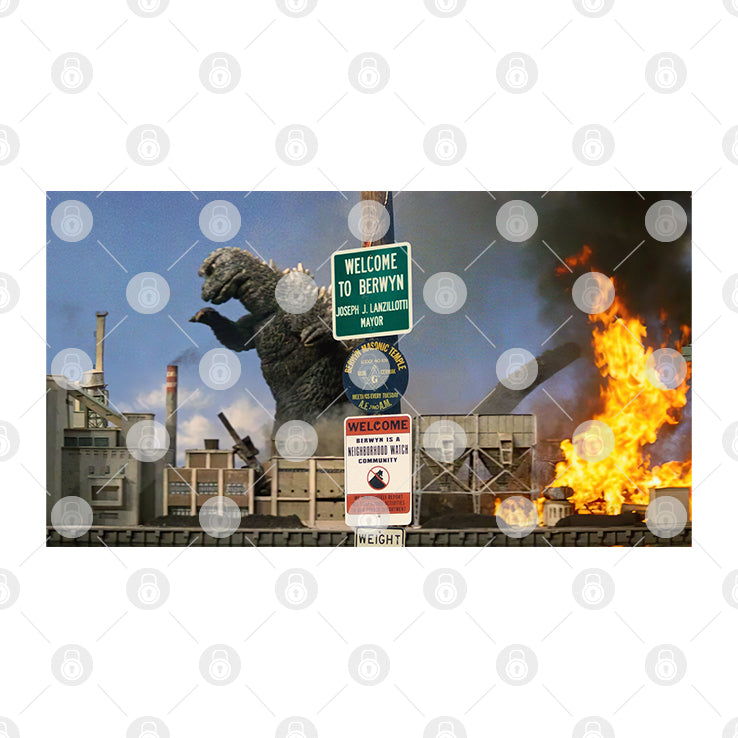 Godzilla Destroy All Monsters Welcome To Berwyn T Shirt