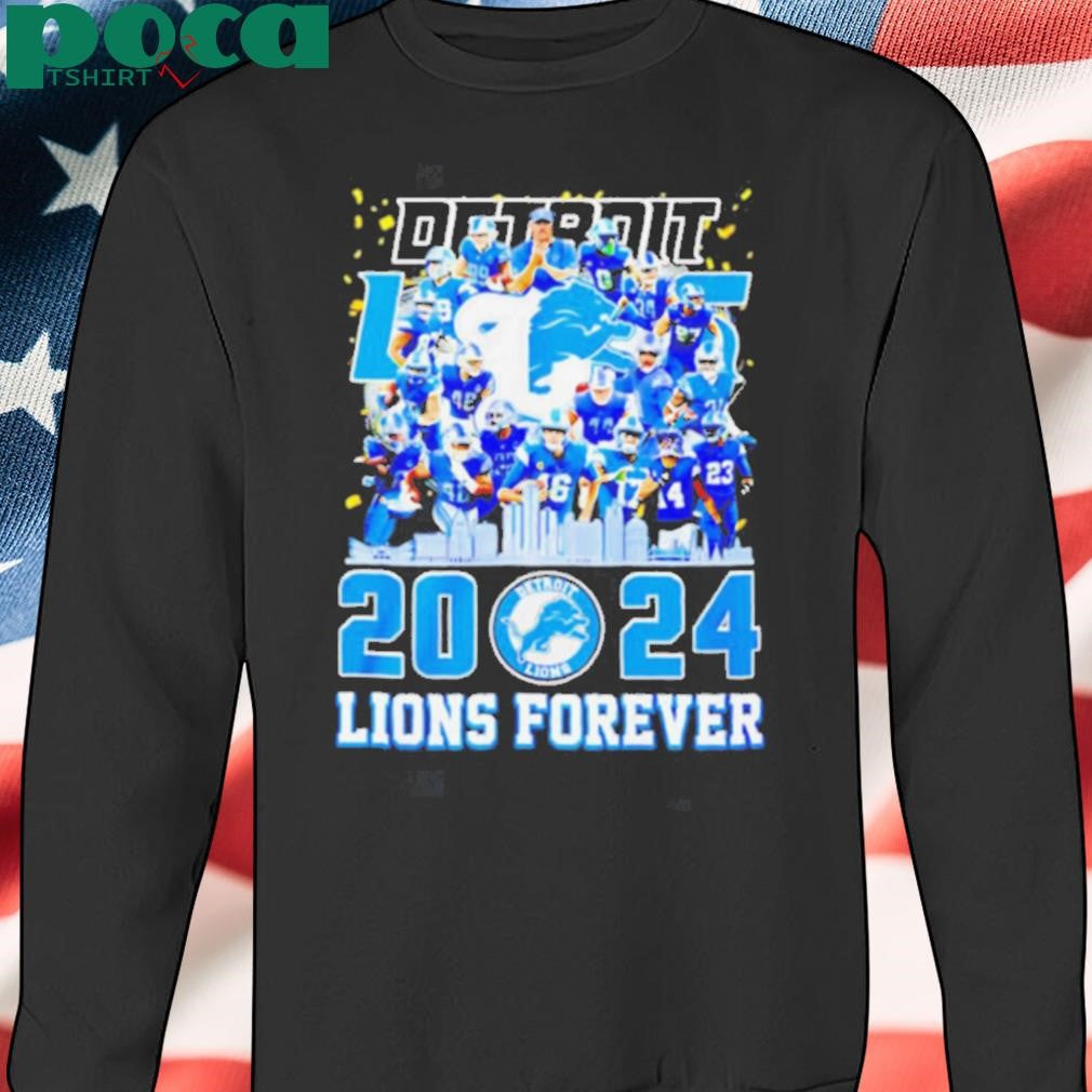 Detroit Lions 2024 Lions forever city skyline shirt