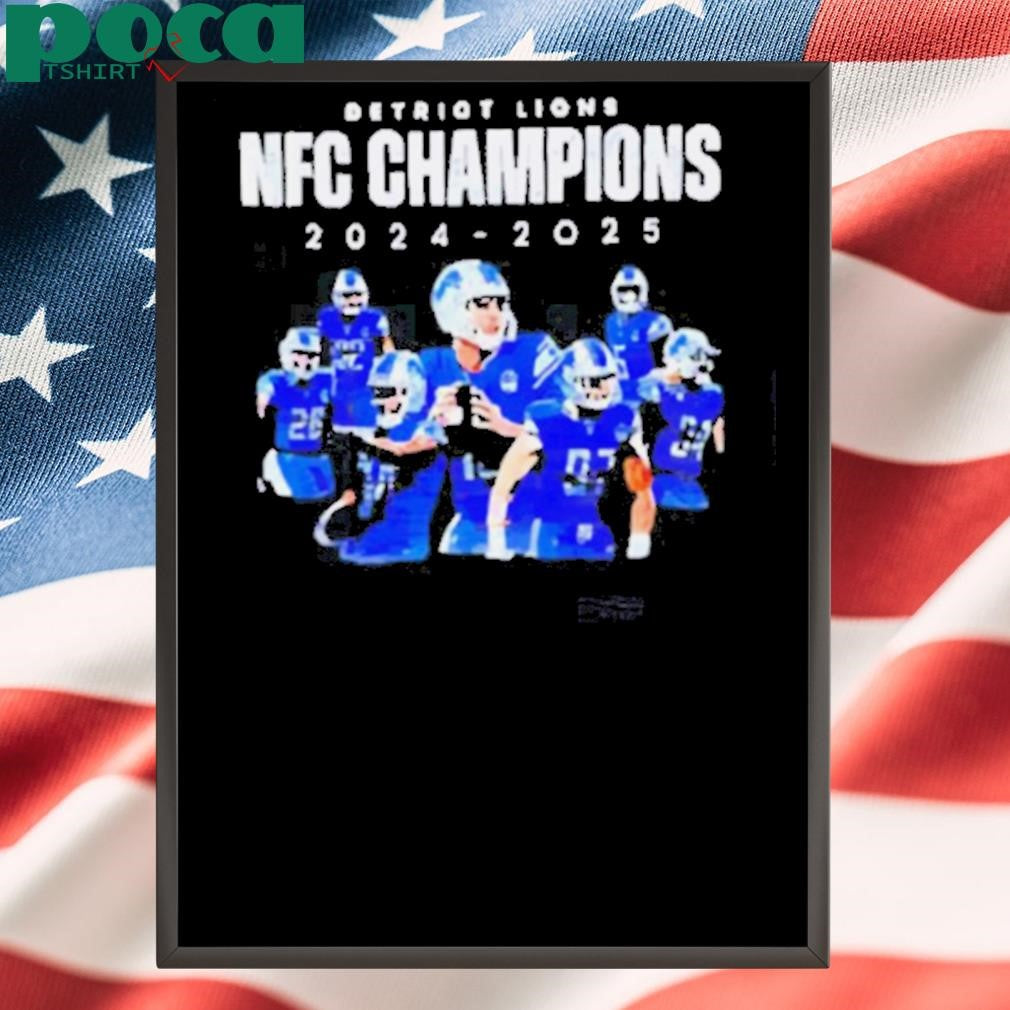 Detroit Lions NFC North Division Champions 2024 2025 Shirt