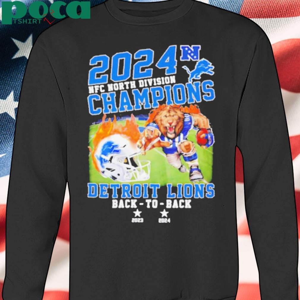 Detroit Lions NFC North Division Champions back to back 2023 2024 shirt