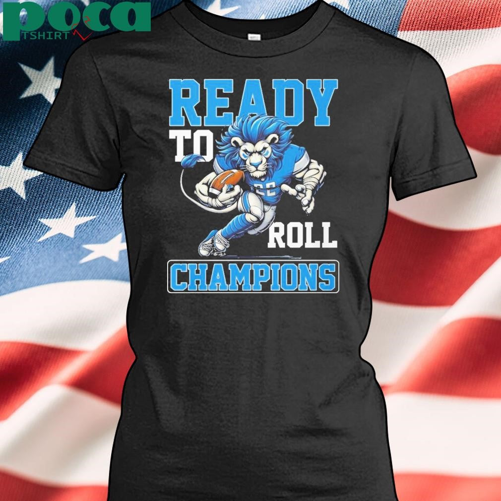 Detroit Lions Ready To Roll NFC North Champions 2024 Lion Football T-Shirt