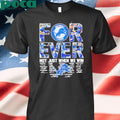 Detroit Lions forever not just when we win Dam Campbell Jared Goff Penei Sewell football signatures shirt