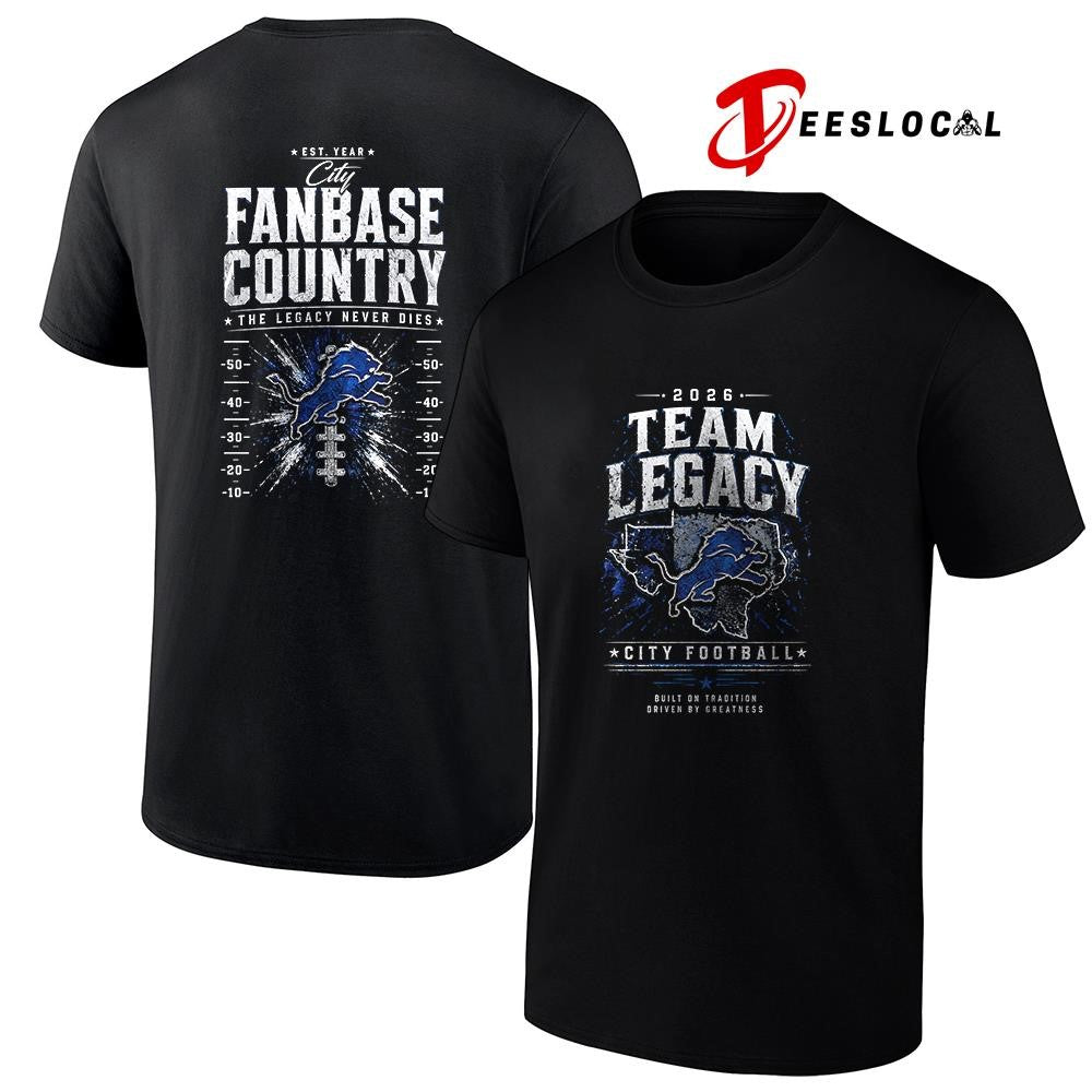 Detroit Lions team legacy built on tradition driven by greatness city fanbase country shirt