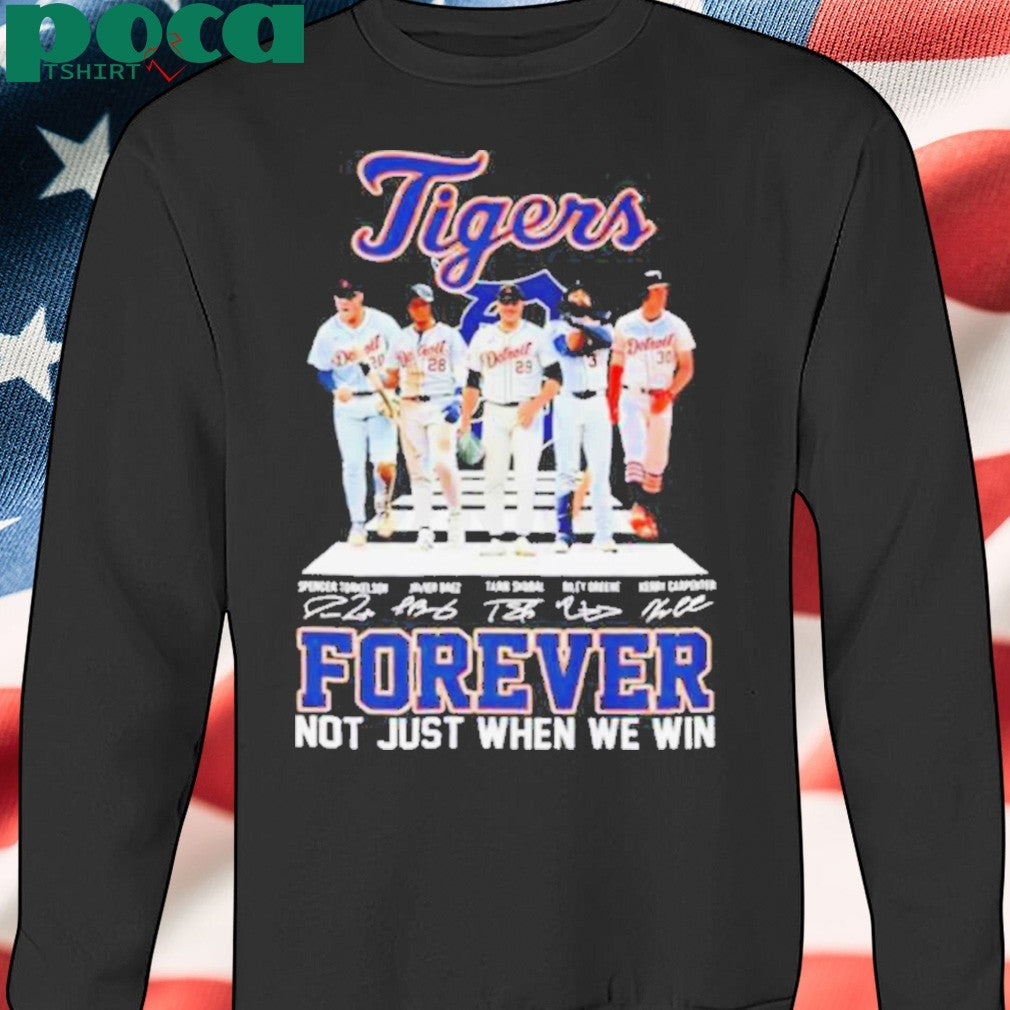 Detroit Tigers 5 starting forever not just when we win abbey road signature shirt