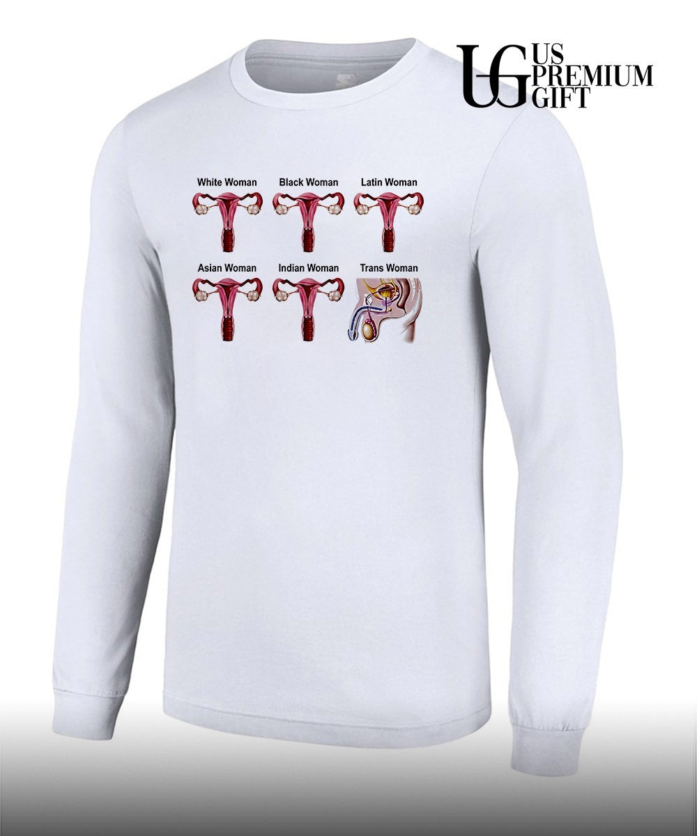 Diagrams Labeled White Woman Black Woman Trans Woman 2026 shirt
