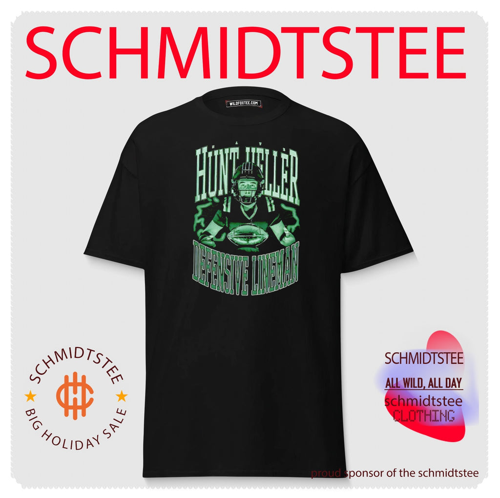 Distressed Defensive Lineman Hunt Heller Fan shirt