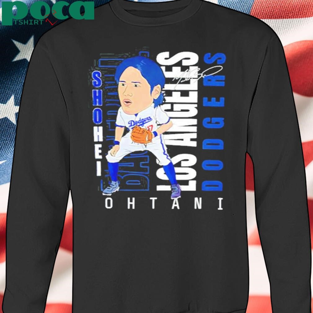 Dodgers Shohei Ohtani #17 Cartoon Signature Shirt