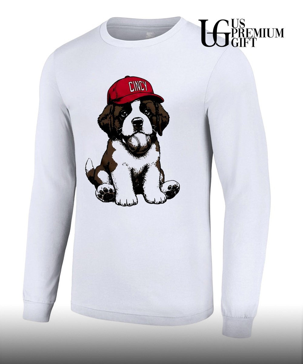 Dog holding baseball baseball 2026 graphic illustration shirt