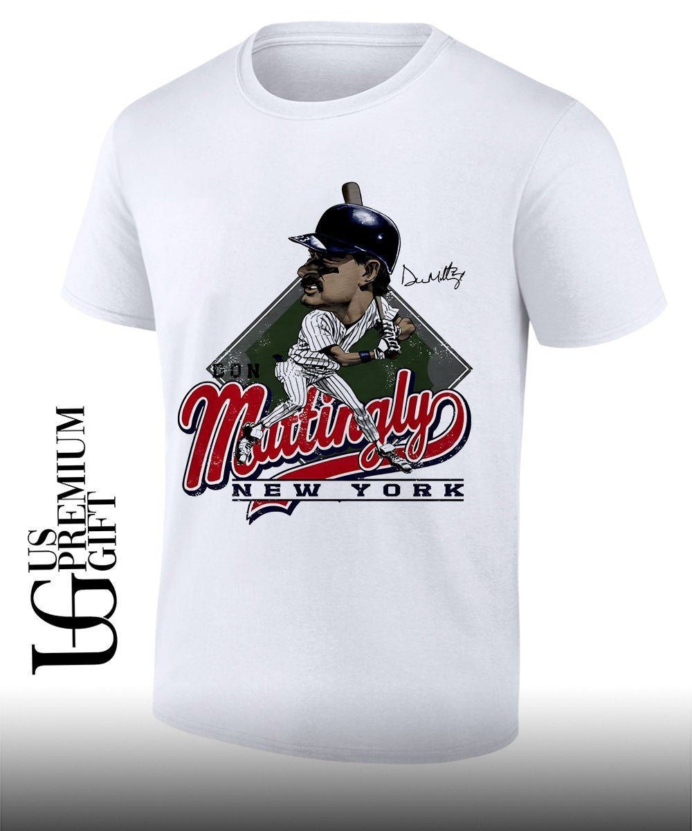 Don Mattingly New York Yankees baseball Bruce Stark Collection caricature shirt