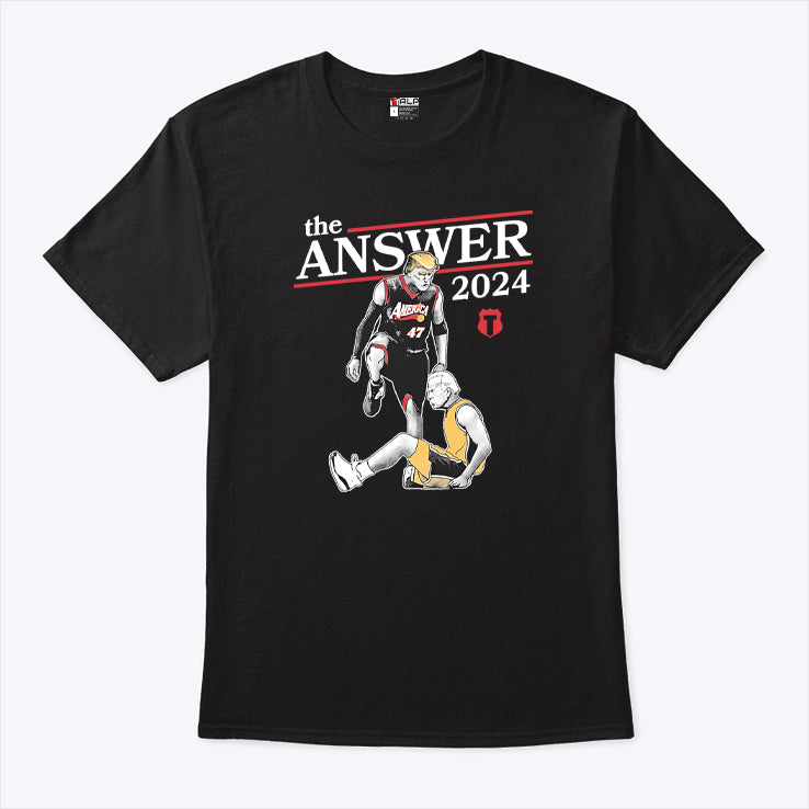 Donald Trump Defeats Joe Biden The Answer 2024 Shirt