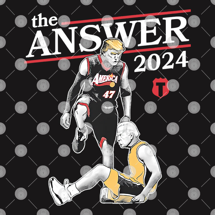 Donald Trump Defeats Joe Biden The Answer 2024 Shirt