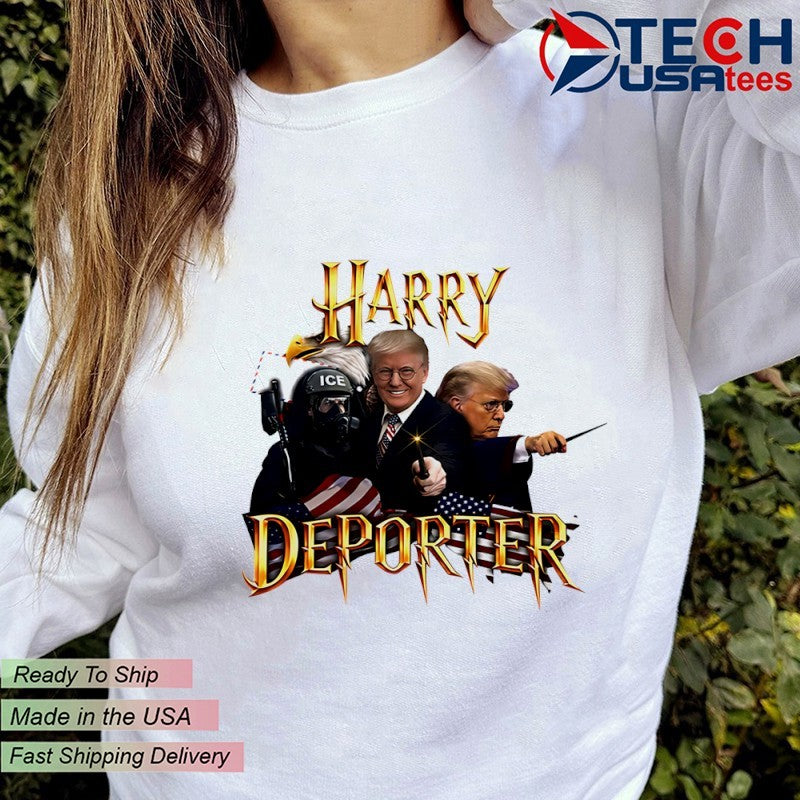 Donald Trump Harry Deporter parody shirt