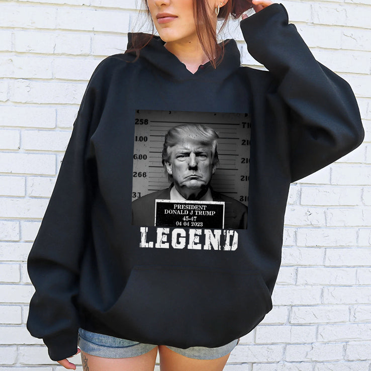 Donald Trump Mugshot Legend President 45-47 T Shirt
