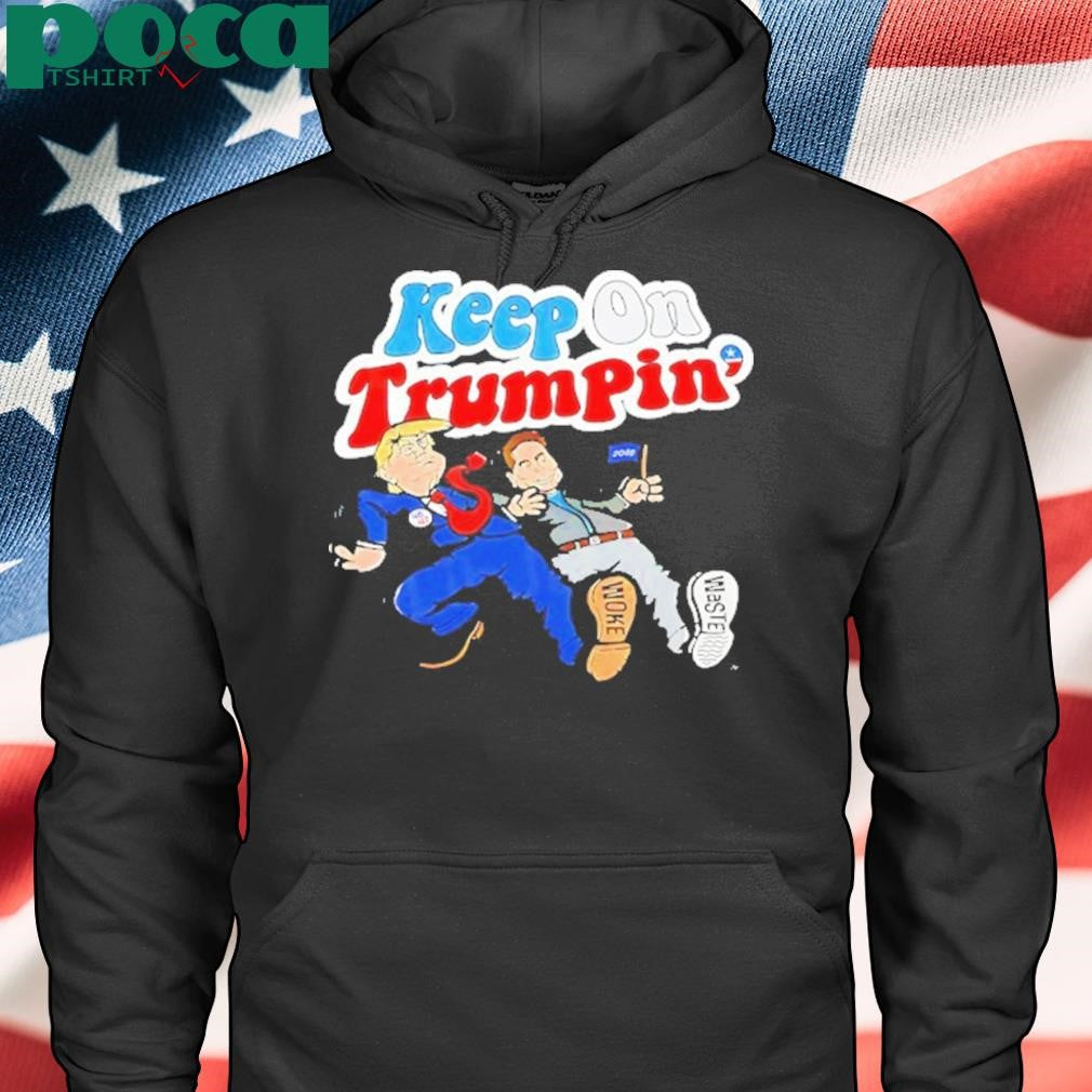 Donald Trump X Elon Musk Keep On Trumpin Cartoon Shirt