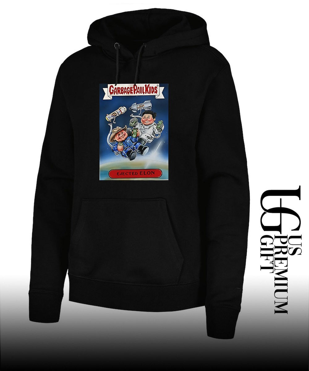 Donald Trump and Elon Musk garbage pail kids ejected elon shirt