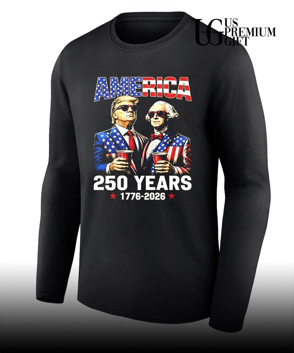 Donald Trump and George Washington America 250 Years 1776-2026 shirt