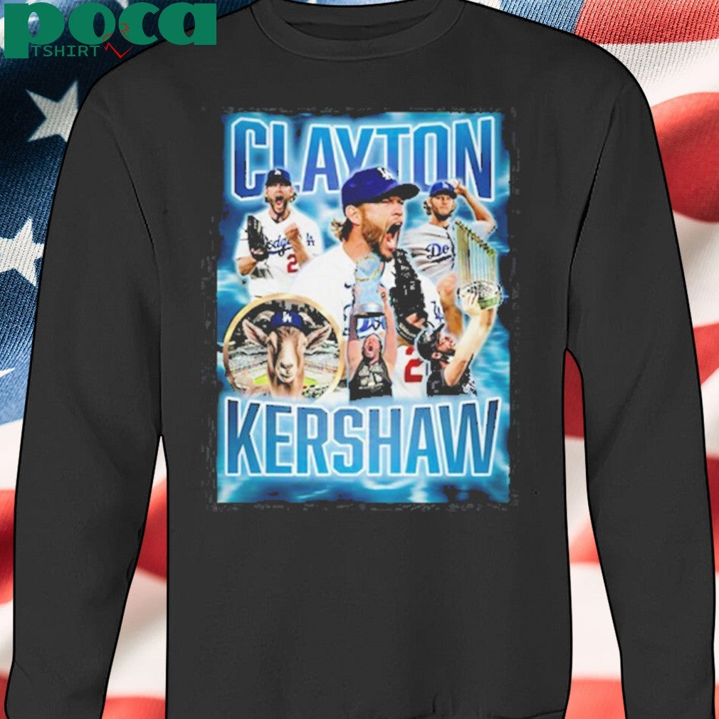 Doyers Dave Clavton Kershaw The Goat Blk Shirt