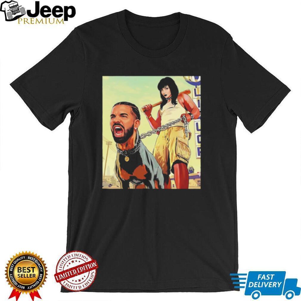 Drake and Goth girl funny illustration shirt