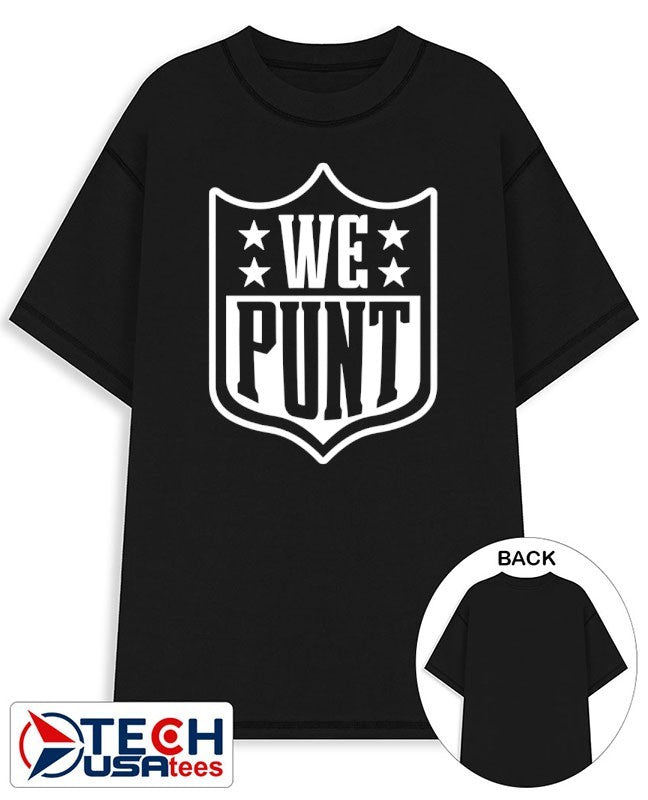 Drew Allen we punt logo shirt